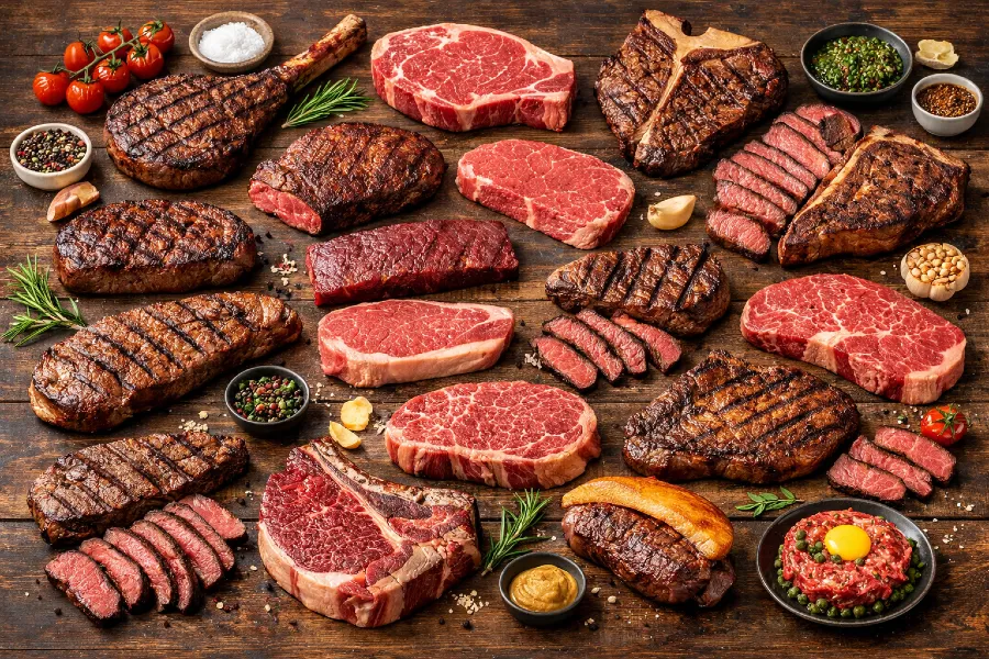 A steak fajták 21-es listája, amit minden húskedvelőnek ismernie kell